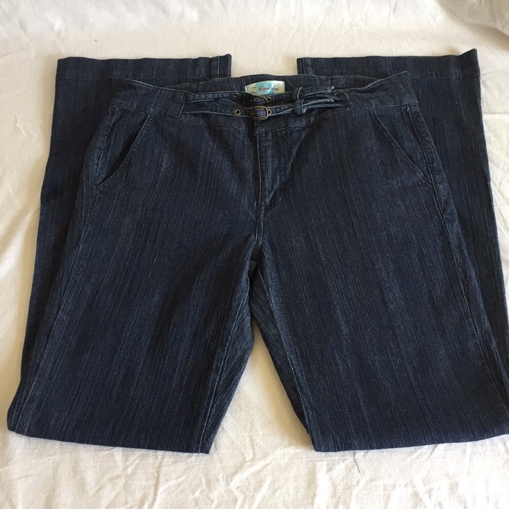 Z Cavaricci Mid-waist Denim Jeans bellbottoms